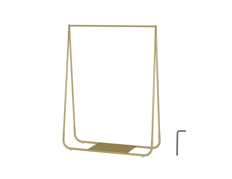 Gold Metal Clothing Rack Coat Hanger Freestanding Stylish Garment Display Rack 170x40x150cm For Retail Entryway Shop Commercial Home