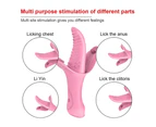 SunnyHouse Female Rechargeable Electric Tongue Vibrator Vagina Massager Device Sex Toy - B