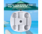 Swimming Table Tray Solid Hanging Gadgets with Bracket White Multifunctional Solid Beach Tray with Bracket for Outdoor - White