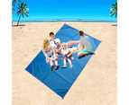 Beach Mat,Outdoor Sports Goods And Accessories,Picnic Mat Lightweight Waterproof Floor Mat Outdoor Small Blue-2*2.1