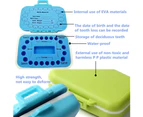 Baby Teeth Keepsake Box, pp Children Kids Tooth Storage Holder Organizer Printed in English to Keep The Child-Wood Memory
