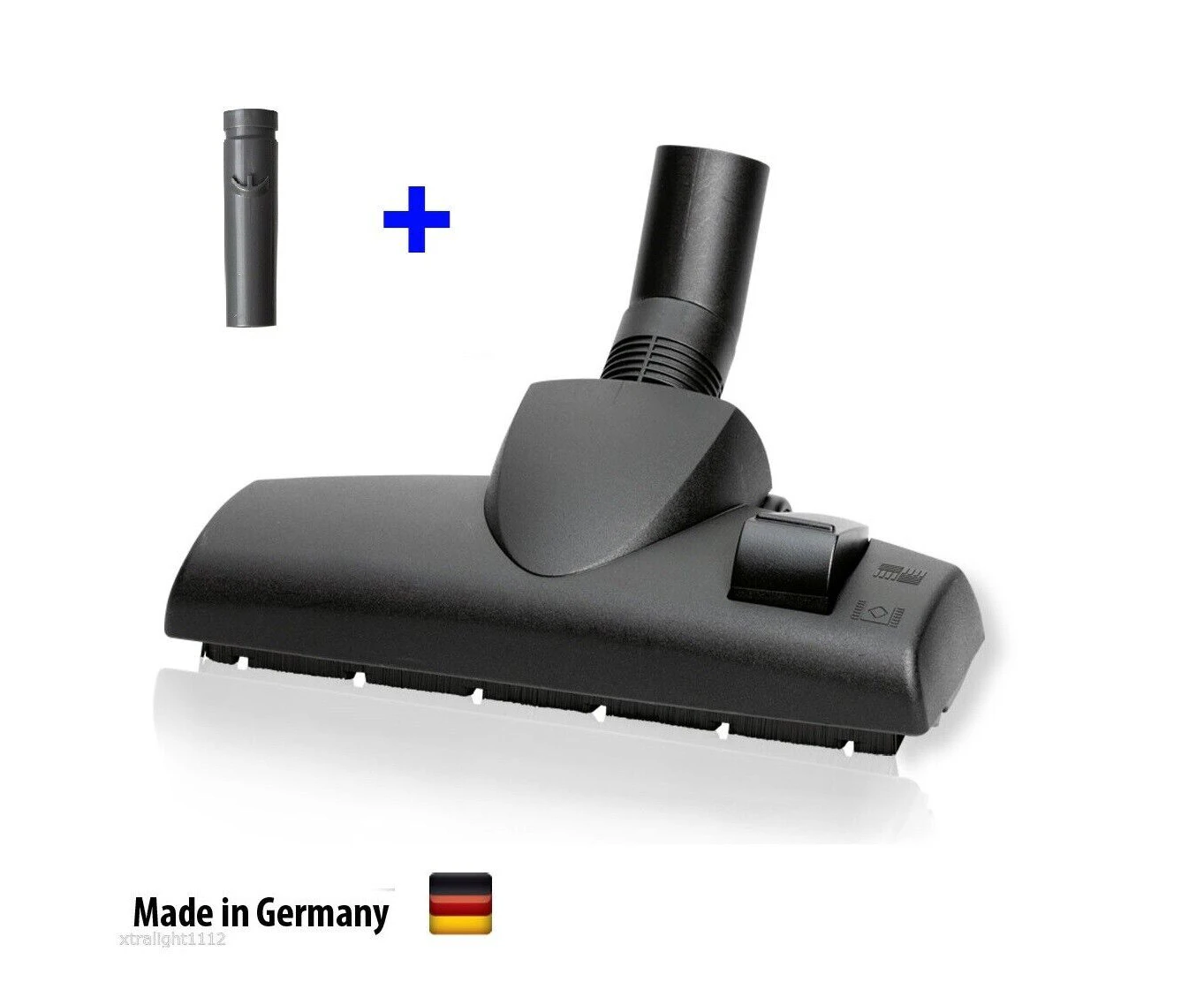 Wessel VACUUM CLEANER NOZZLE HEAD FOR HARD FLOOR & CARPET Dyson Miele - RD264 + Dayson Adapter