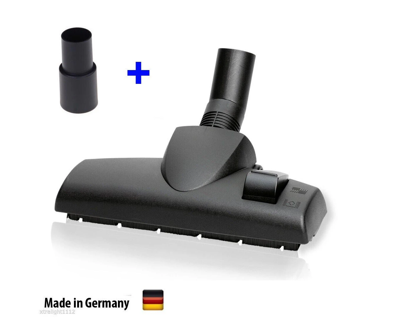 Wessel VACUUM CLEANER NOZZLE HEAD FOR HARD FLOOR & CARPET Dyson Miele - RD264 + 32-35mm Adapter