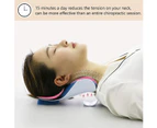 Chiropractic Neck and Shoulder Relaxation Pillow, Neck Massage Traction Pillow for Neck Pain Relief for Individuals