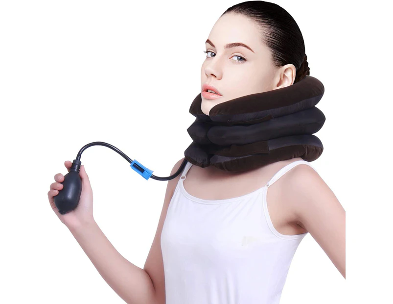 Inflatable Cervical Traction Cervical Support - Cervical Traction Neck Pillow For Head And Shoulder Pain Relief