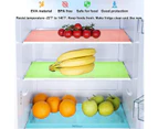 8 Pack Refrigerator Liners, 17.7 x 12 Inch Fridge Liner Mats Washable Refrigerator Shelf Liners Can Be Cut for Glass Shelves Kitchen Cabinet Drawer, Waterp