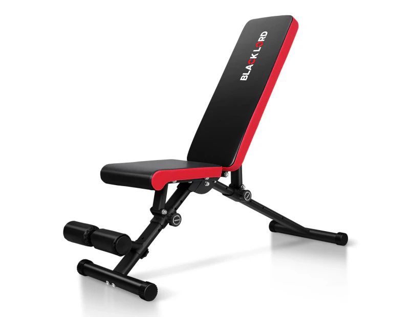 BLACK LORD Adjustable FID Bench Sit Up Weight Bench