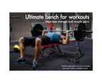 BLACK LORD Adjustable FID Bench Sit Up Weight Bench