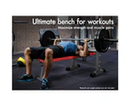 BLACK LORD Foldable Weight Bench with Squat Rack