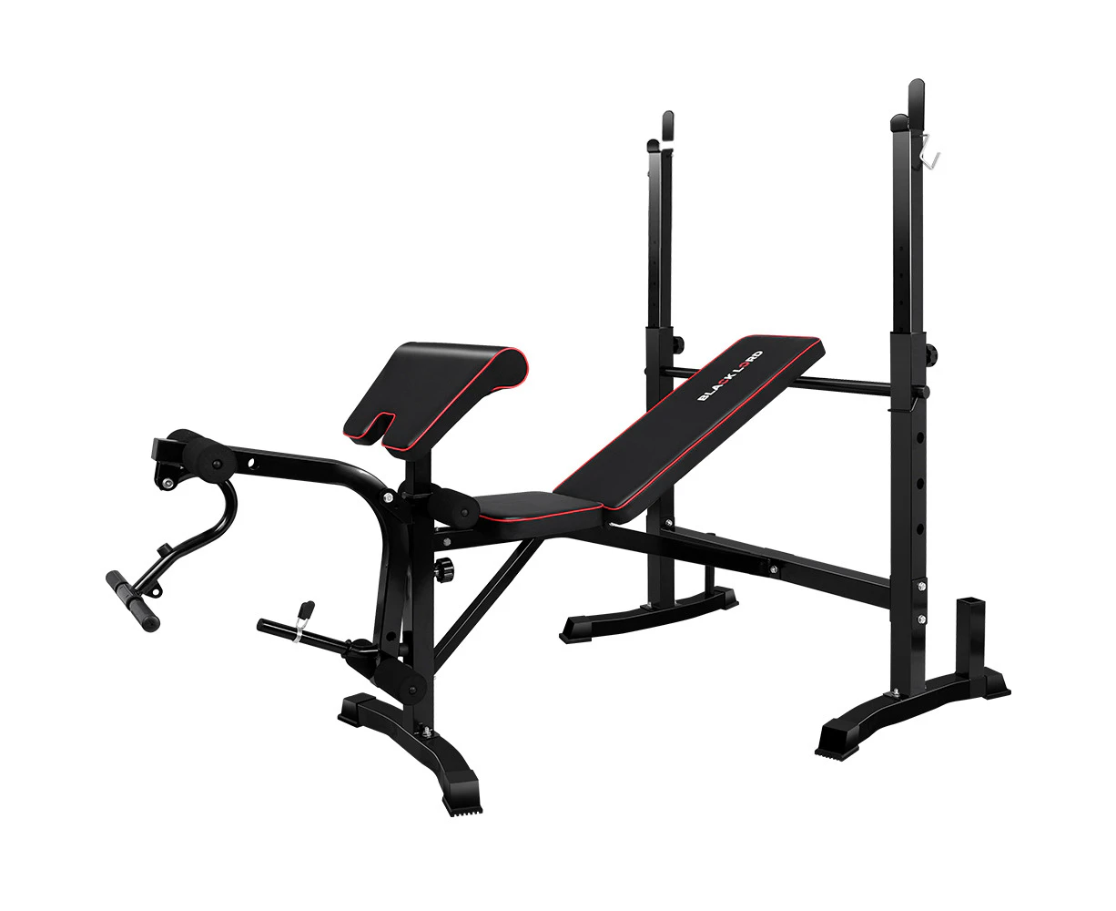 BLACK LORD 10-IN-1 Weight Bench Multi-station with Preacher Curl Bar