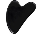 Gua Sha Massage Tool, Black Obsidian Guasha Board for Face & Body, Natural Jade Stone Gua Sha Facial Tool, Face Massager for Traditional Acupuncture Therap