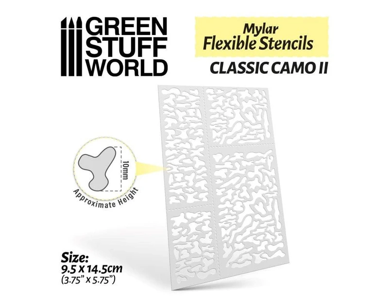 GSW - Flexible Stencils - Classic Camo 2 (10mm Aprox.)