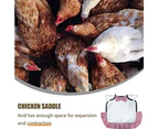 3PCS Chicken Saddle, Straps Hen Apron for Poultry Back Wing Protection,style9