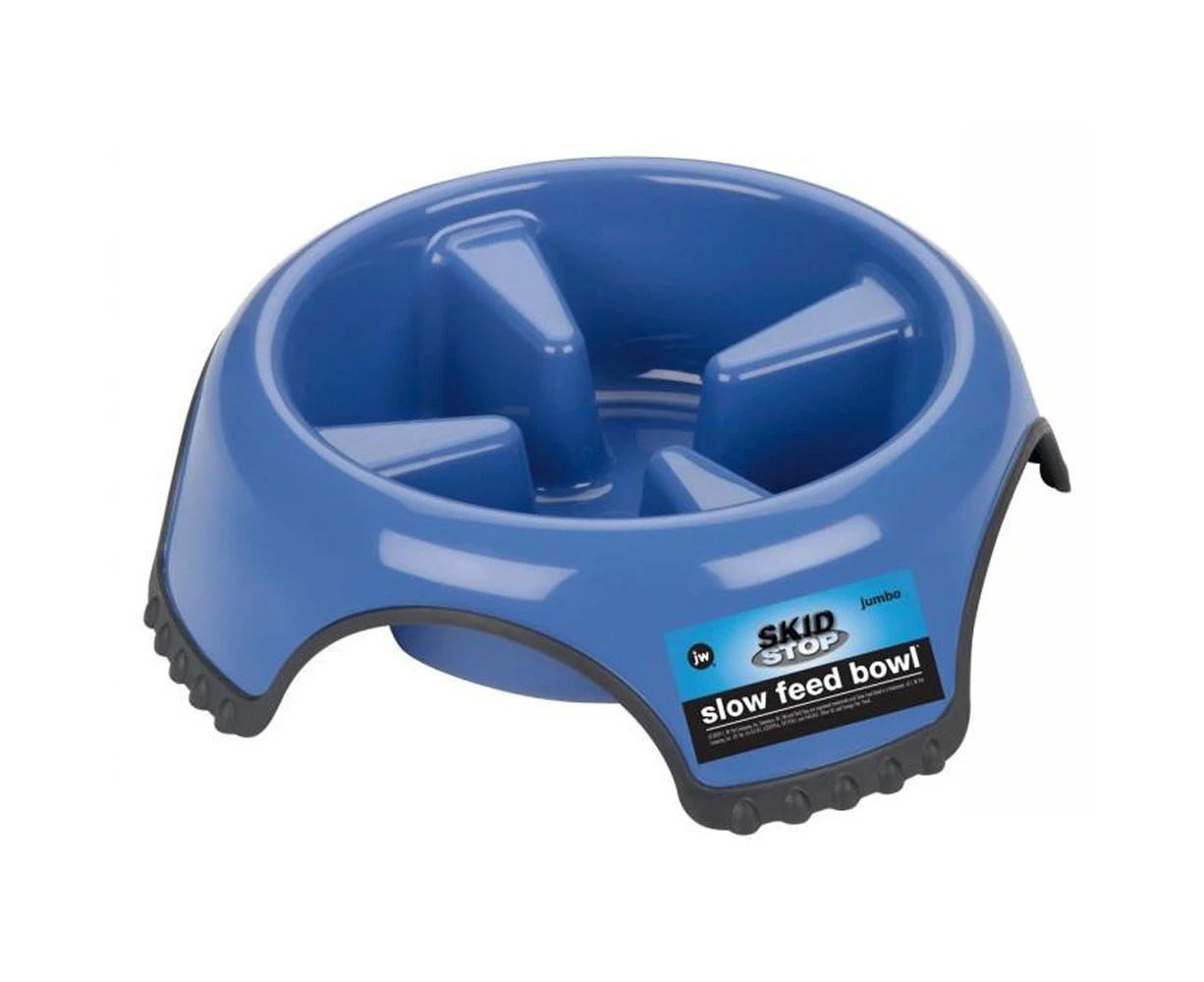 JW Pet Skid Stop Slow Feed Heavy Duty Dog Bowl Jumbo