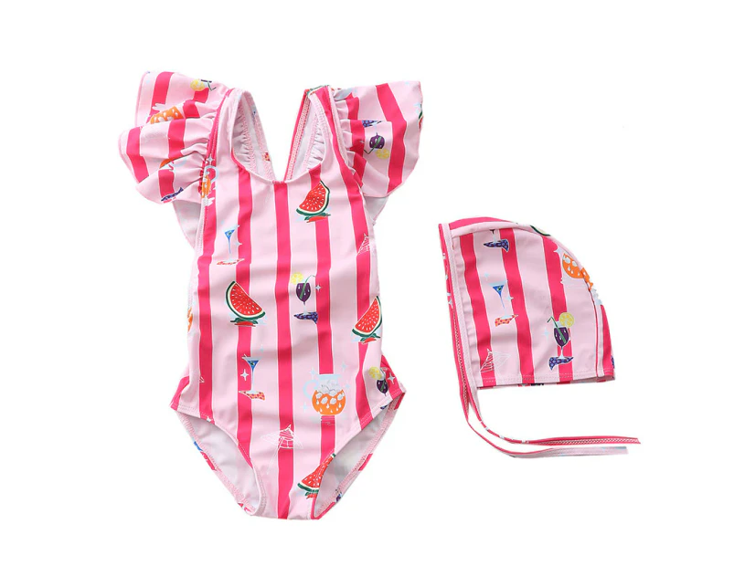 7-26kg One Piece Swimsuit for Girls Cute Baby Girl Swimming Costume Beach Clothing Bathsuit Kids Swimming Suit for Toddler A2
