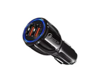 Fast Car Charger 3.1A USB Quick Charger 2 Port Qualcomm QC3.0 Lighter Socket AU Car Charging H ead Black White