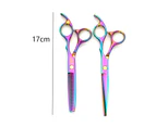 10 PCS Hair Cutting Scissors Set, Professional Haircut Scissors Kit for Barber, Salon, Home color