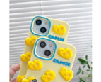 Kawaii Phone Cases Apply to iPhone 13 Pro Max,Cute Cartoon Cheese Phone Case Unique Fun Cover Case 3D iPhone 13 Pro Max Case Soft Silicone Shockproof Cover