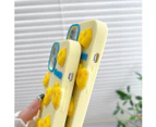 Kawaii Phone Cases Apply to iPhone 12/12 Pro,Cute Cartoon Cheese Phone Case Unique Fun Cover Case 3D iPhone 12/12 Pro Case Soft Silicone Shockproof Cover