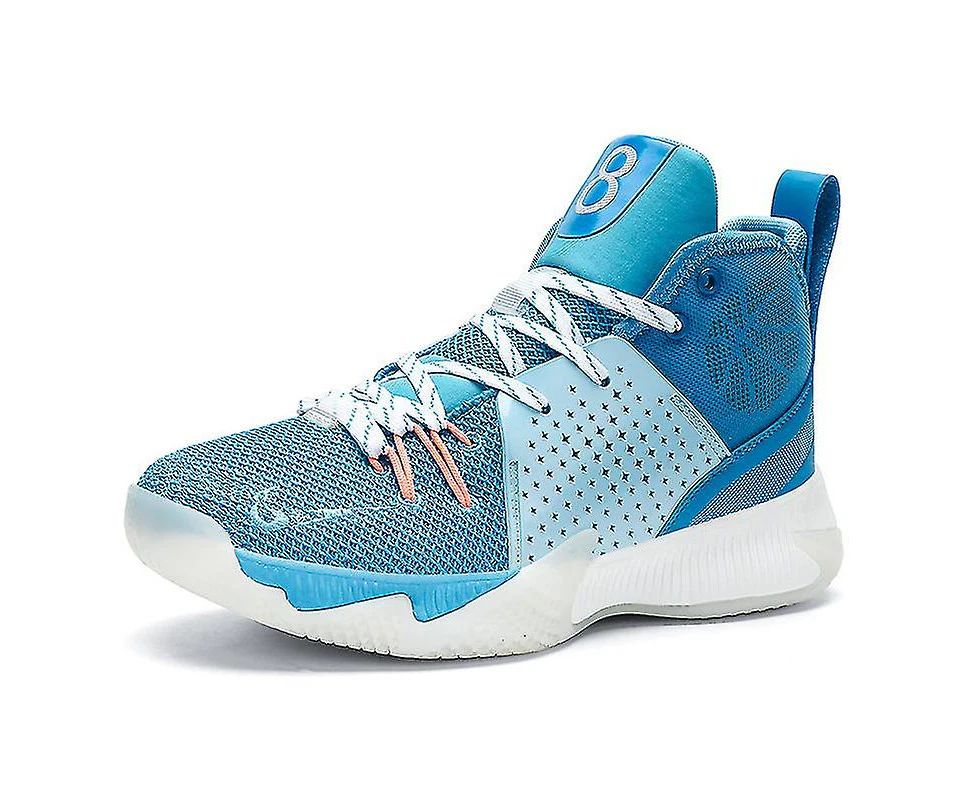 Woosien Mens Basketball Shoes Sports Running Sneakers Blue