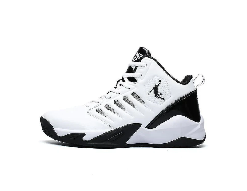 Woosien Breathabl Non-slip Basketball Shoes Wearable Sports Athletic Gym Training Shoes White