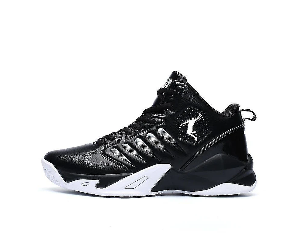 Woosien Breathabl Non-slip Basketball Shoes Wearable Sports Athletic Gym Training Shoes Black