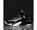 Woosien Breathabl Non-slip Basketball Shoes Wearable Sports Athletic Gym Training Shoes Black