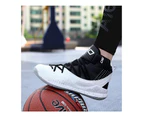 Woosien Men Basketball Shoes Anti-slip Outdoor Sports Sneakers Black