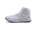 Woosien Men Basketball Shoes Anti-slip Outdoor Sports Sneakers White