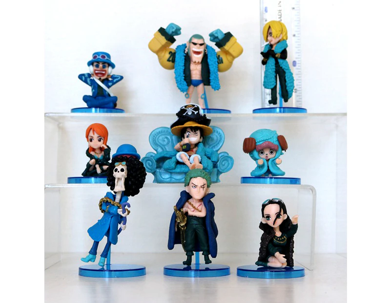 6 Pcs/Set One Piece Q Version Figure Roger Rayleigh Luffy Ace Sabo Monkey D  Garp Model Doll Anime Ornaments Toys Gifts 6 pcs | PGMall