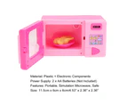 Food Model Kit Burr-free Parent-child Interaction Lightweight Mini Cooking Toy for Kids-Pink