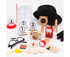 1 Set Kids Toys Thinking Creation Wear-resistant Develop Intelligence Wood Detective Role Play Toy for Children-1 Set