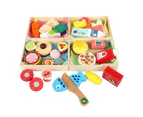 Children Wooden Simulation Kitchen Series Play House Game Set Educational Toy-B