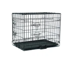 30" Dog Crate Pet Cage Puppy Cat Foldable Metal Kennel