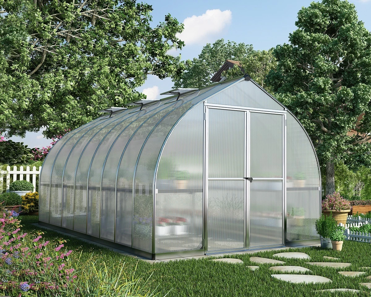 Maze Walk in Polycarbonate Greenhouse Bella 8ft x 16ft