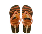 Men's Flipflops Thongs Sandals Non Slip Slippers for Beach Men's Soft Comfort Flip Flops Casual Flat Slides Slippers Beach Sandals for Boys A4 - Orange