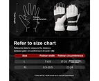 Winter Ski Gloves, Waterproof Touchscreen Snowboard Gloves, Warm Gloves for Skiing Running Cycling,(Black,XL)