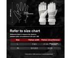 Winter Ski Gloves, Waterproof Touchscreen Snowboard Gloves, Warm Gloves for Skiing Running Cycling,(Light gray,L)