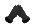 Winter Gloves For Women, Soft Gloves Winter Women Warm Cycling Touchscreen Thermal Gloves,black
