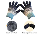 Winter Gloves Warm， Soft Comfortable Elastic Cuff for Women -style 3