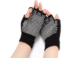 Non Slip Yoga gloves for Women, Toeless Anti-skid Pilates, Barre, Ballet, Bikram Workout gloves 4Pack