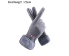 Winter gloves for ladies with touch screen fingers for warm thick texting