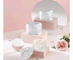 108Pcs Cosmetic Container Empty Jar Clear Jar With Lid Cosmetic Lip Balm Cream Rhinestone Bead Box Sampler Box