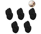 5 Pair - Soft sponge Forefoot Heel Cushion Inserts for Women Shoes Relieves Pain and Discomfort and Fits All,Black