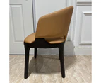 Bing Luxury PU Leather Dining Chair/Nordic/Contemporary/Timber Legs