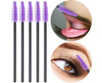 300 Disposable Mascara Wands,brush head with bendable Eyelash ,Brush Spoolies for Eye Lash Extension, Eyebrow and Makeup ,Many Color 5 purple pink white
