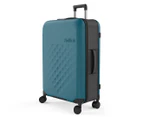 Rollink Flex Vega Spinner 73.6cm Large Collapsible Hardcase Luggage/Suitcase - Blue