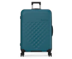 Rollink Flex Vega Spinner 73.6cm Large Collapsible Hardcase Luggage/Suitcase - Blue