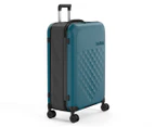 Rollink Flex Vega Spinner 73.6cm Large Collapsible Hardcase Luggage/Suitcase - Blue