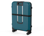 Rollink Flex Vega Spinner 73.6cm Large Collapsible Hardcase Luggage/Suitcase - Blue